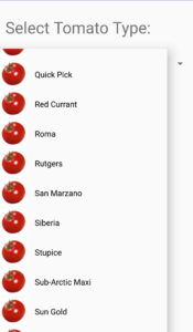 Type Selection Screen