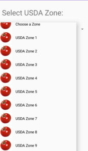Zone Selection Screen